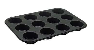 Zenker Black Metallic 12 Cup Muffin Tin 38x26cm
