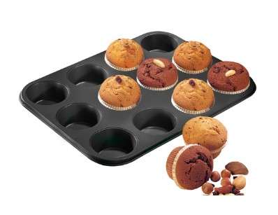 Zenker Black Metallic 12 Cup Muffin Tin 38x26cm