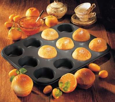 Zenker Black Metallic 12 Cup Muffin Tin 38x26cm