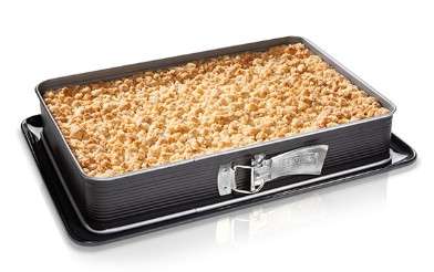 Zenker Deluxe Rectangular Springform Enamel Leakproof Base 42x29x7cm