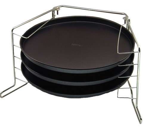 Zenker Special Countries Three Tiered Pizza Pan with Stand