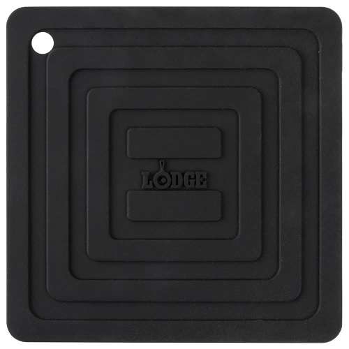 LODGE 14.76CM SILICONE POT HOLDER BLACK