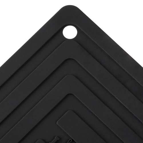 LODGE 14.76CM SILICONE POT HOLDER BLACK