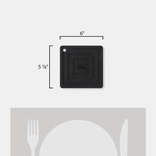 LODGE 14.76CM SILICONE POT HOLDER BLACK