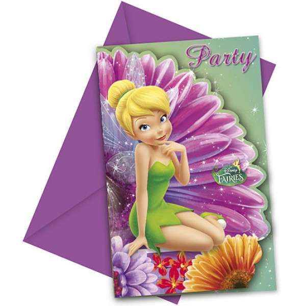 FAIRIES MAGIC INVITATIONS & ENVELOPES 6CT