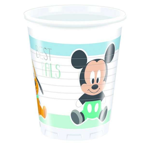 MICKEY INFANT PLASTIC CUPS 200ML 8CT
