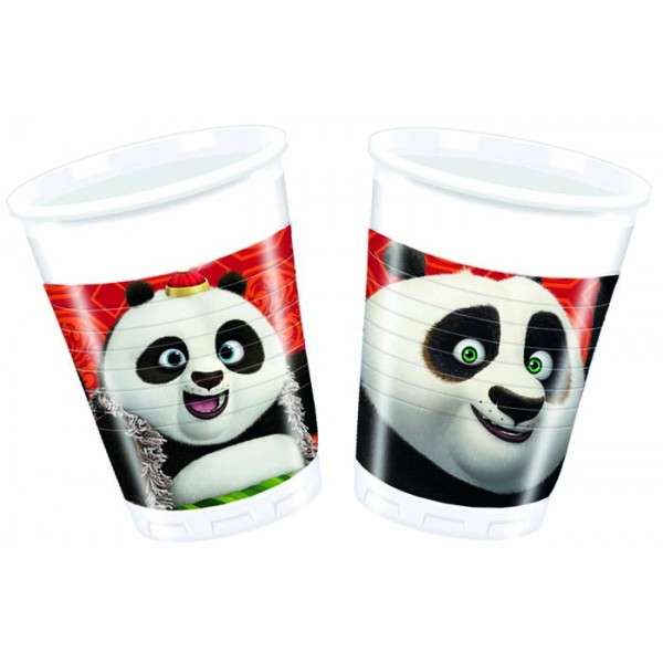 KUNG FU PANDA 3 PLASTIC CUPS 200ML 8CT