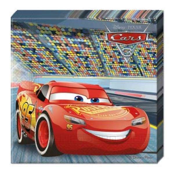 CARS 3 2PLY PAPER NAPKN 33X33CM 20CT