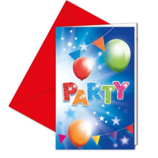 FABULOUS PARTY INVITATIONS & ENVELOPES 6CT