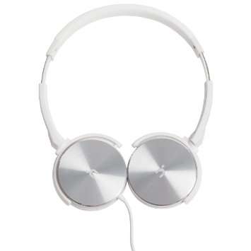 HEADPHONE WITH MIC WHITE AND SILVER