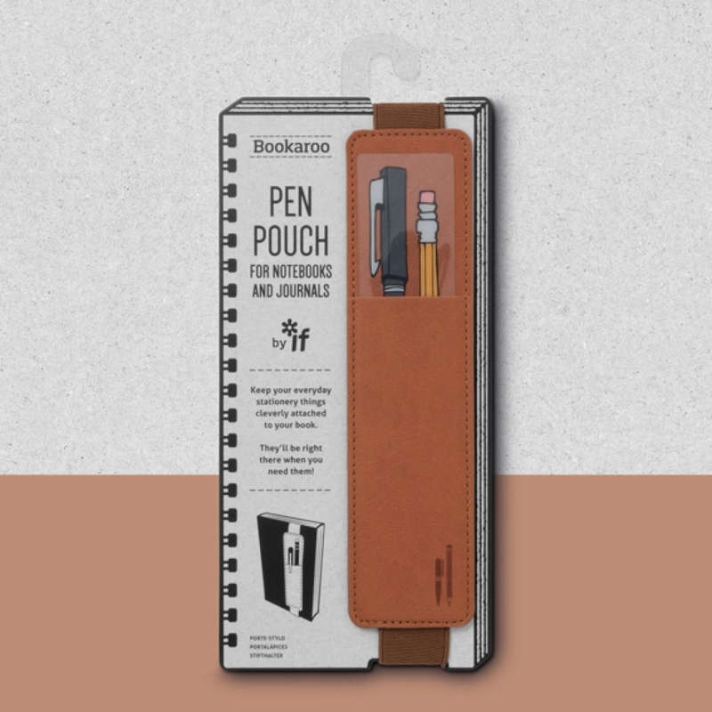 Bookaroo Pen Pouch - Brown