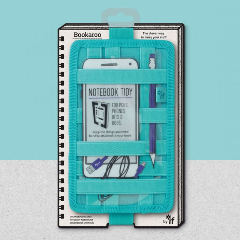 Bookaroo Notebook Tidy - Turquoise