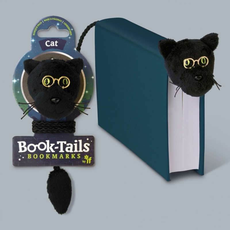 Book-Tails Bookmark - Black Cat