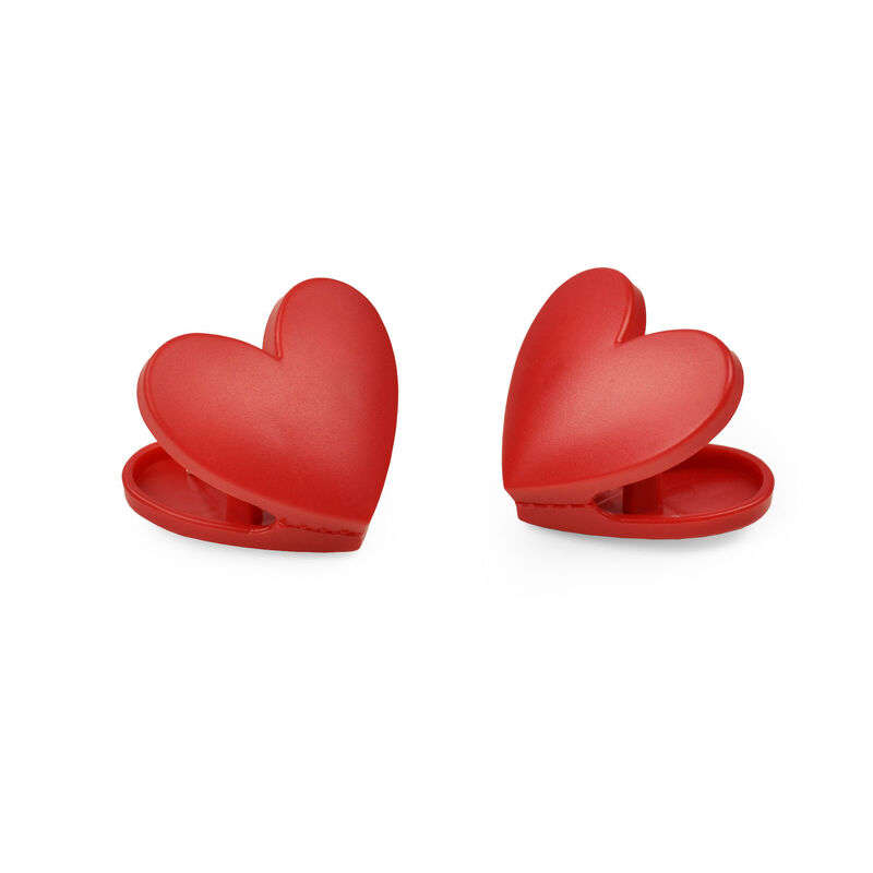 Bag Clips Heart 6 PCS