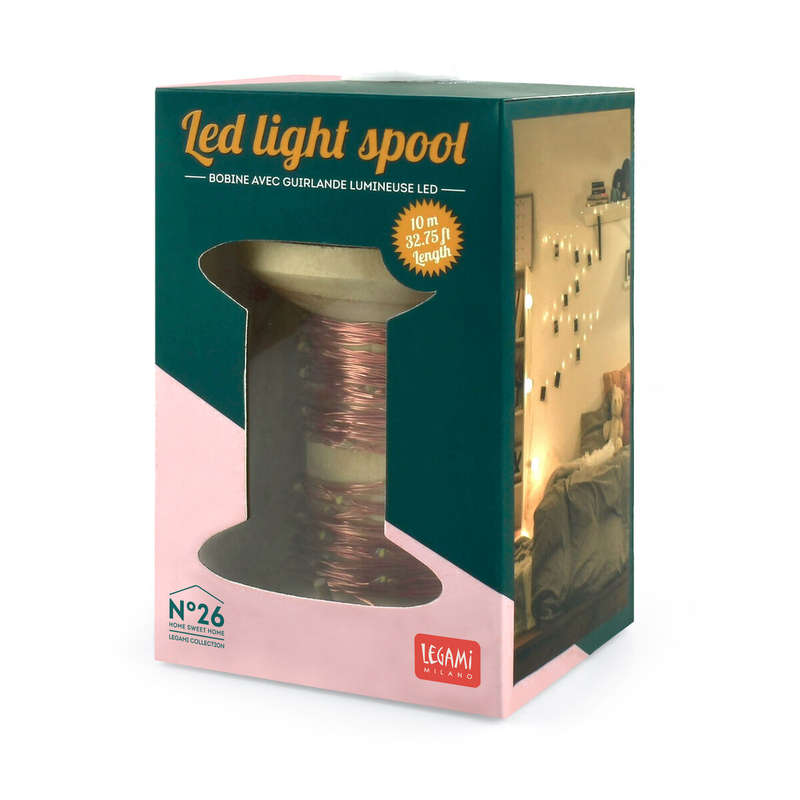 Lighting Chain with Wooden Spool