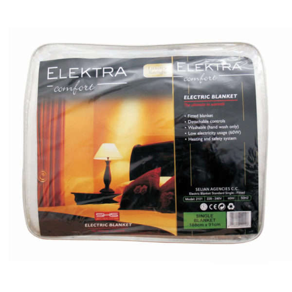 ELECTRIC BLANKET SINGLE STD FITTED