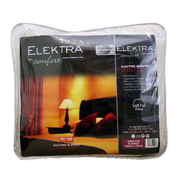 ELECTRIC BLANKET KING ACRYLIC FUR FITTED