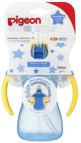 PETITE STRAW BOTTLE 150ML BLUE Total