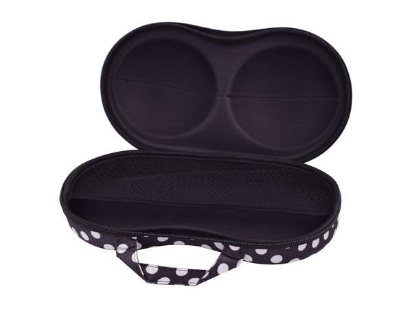 Bra Travel Case - Turquoise - White