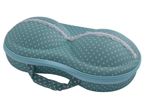 Bra Travel Case - Black - White