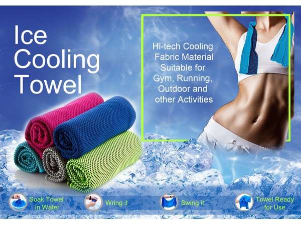 Ice Cooling Towel - Blue