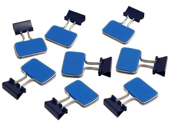 PVC Bag & Clips - Blue