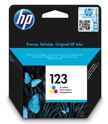 HP # 123 TRI-COLOR ORIGINAL INK