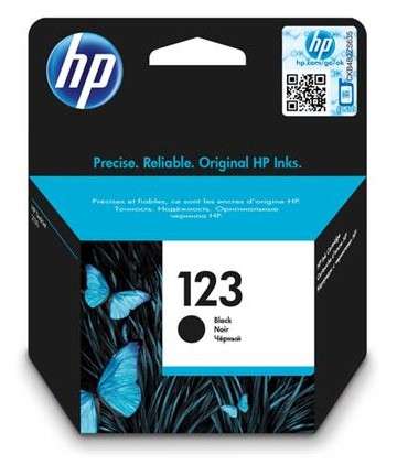 HP # 123 BLACK ORIGINAL INK CARTRIDGE