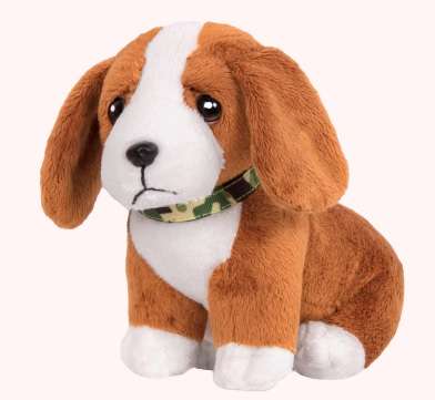 OG POSEABLE PUPS BASSET HOUND 6INCH