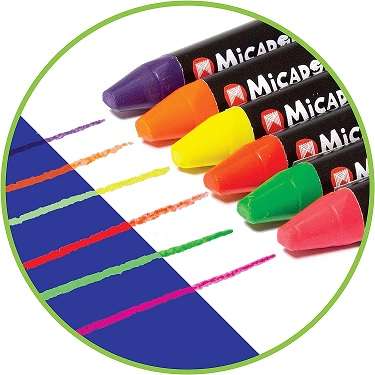 MICADOR DARK ARTS NEON CRAYONS PK6