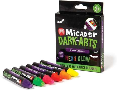 MICADOR DARK ARTS NEON CRAYONS PK6