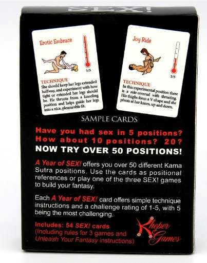 A Year Of Sex Card Sex Game