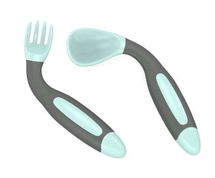 ABDL Silicone Adult Baby Training Spoon and Fork Set