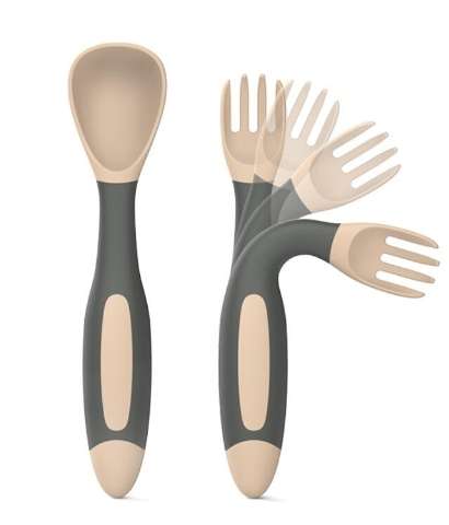 ABDL Silicone Adult Baby Training Spoon and Fork Set