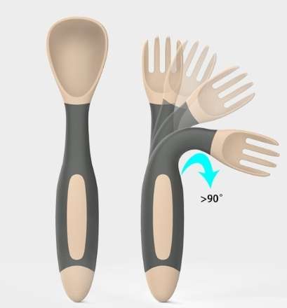 ABDL Silicone Adult Baby Training Spoon and Fork Set