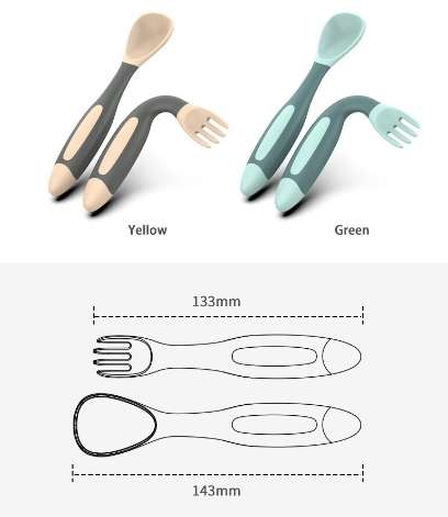 ABDL Silicone Adult Baby Training Spoon and Fork Set