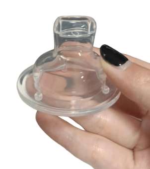 ABDL Silicone Adult Baby Sippy Bottle Pacifier - Blue