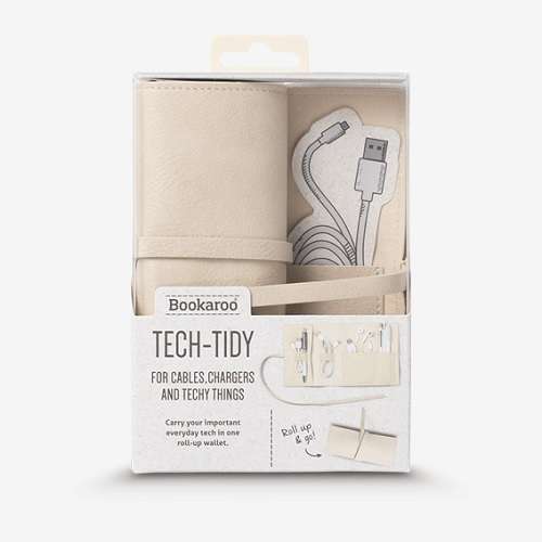 BOOKAROO TRAVEL TECH TIDY - CREAM