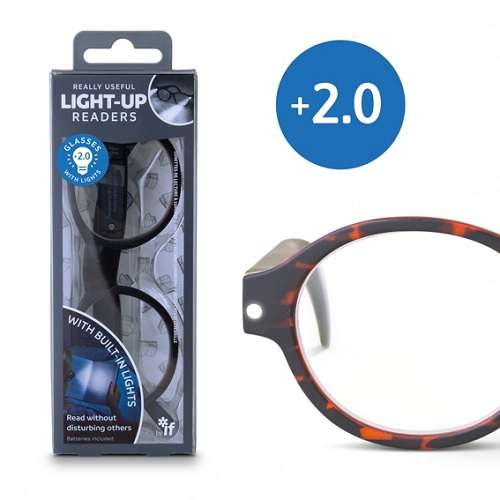 LIGHT UP READERS TORTOISESHELL +2.0