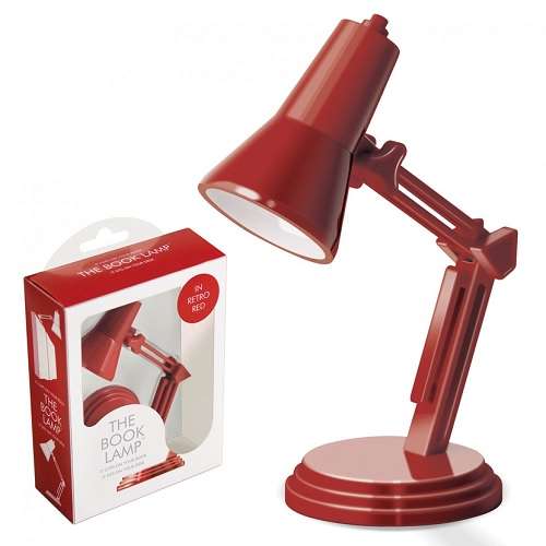 BOOK LAMP RETRO RED