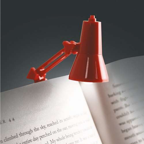BOOK LAMP RETRO RED
