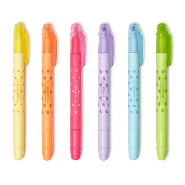 MAGIC HIGHLIGHTERS SET OF 6 ERASABLE