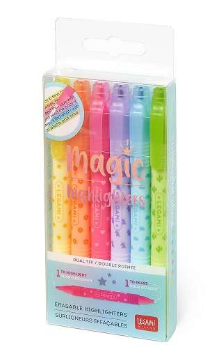 MAGIC HIGHLIGHTERS SET OF 6 ERASABLE