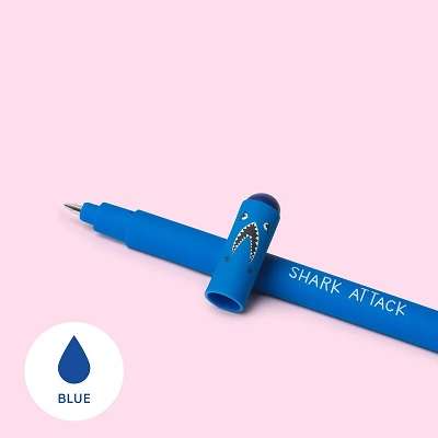 ERASABLE PEN SHARK BLUE