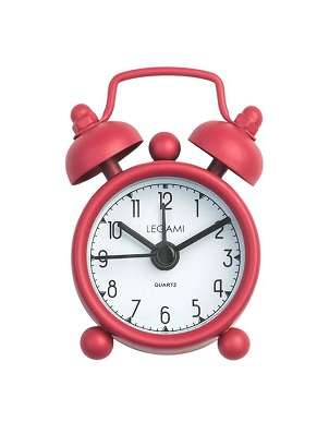 MINI TICK TOCK ALARM CLOCK RED