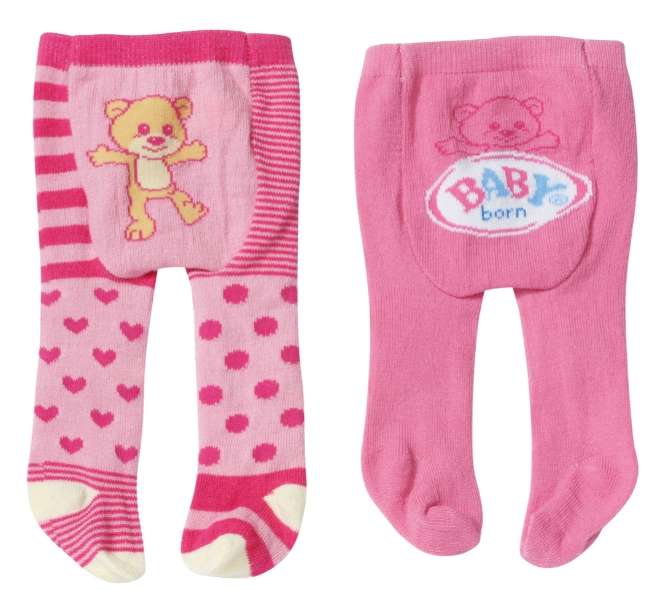 B/BORN TIGHTS 2PAIRS - 3ASS
