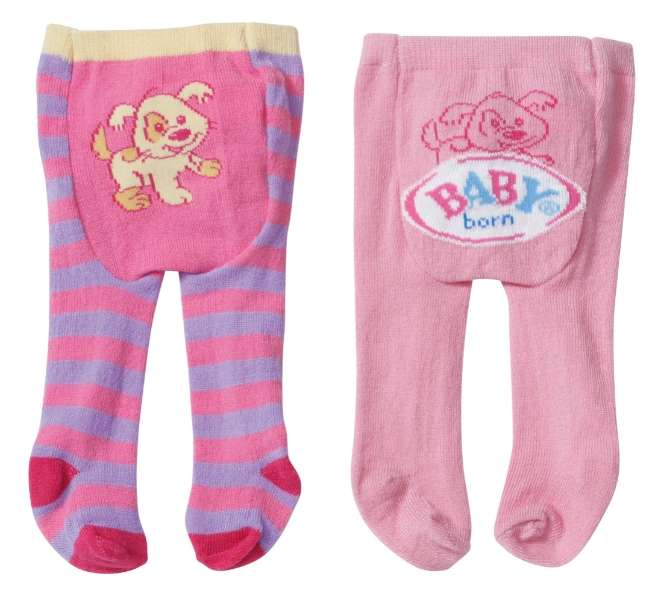 B/BORN TIGHTS 2PAIRS - 3ASS