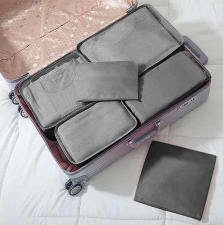 6-Piece Luggage Organiser Set - Grey