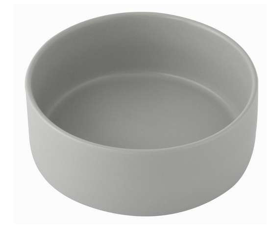 1-Piece Pet Bowl & Stand - Grey