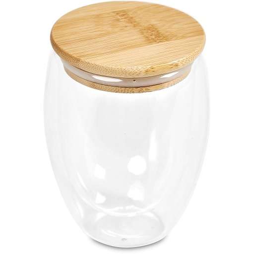 Okiyo Aibo Glass & Bamboo Coffee Set